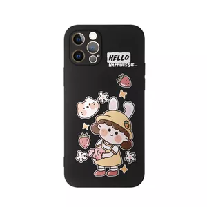 کاور طرح دختر و گربه کد m4346 مناسب برای گوشی موبایل اپل iphone 11 Pro