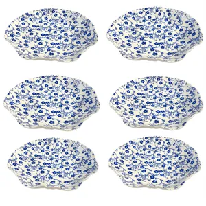 بشقاب خورش خوری مدل 001 مجموعه 6 عددی