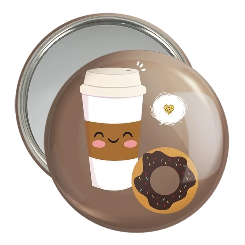 آینه جیبی خندالو مدل کافی شاپ قهوه کد 27541