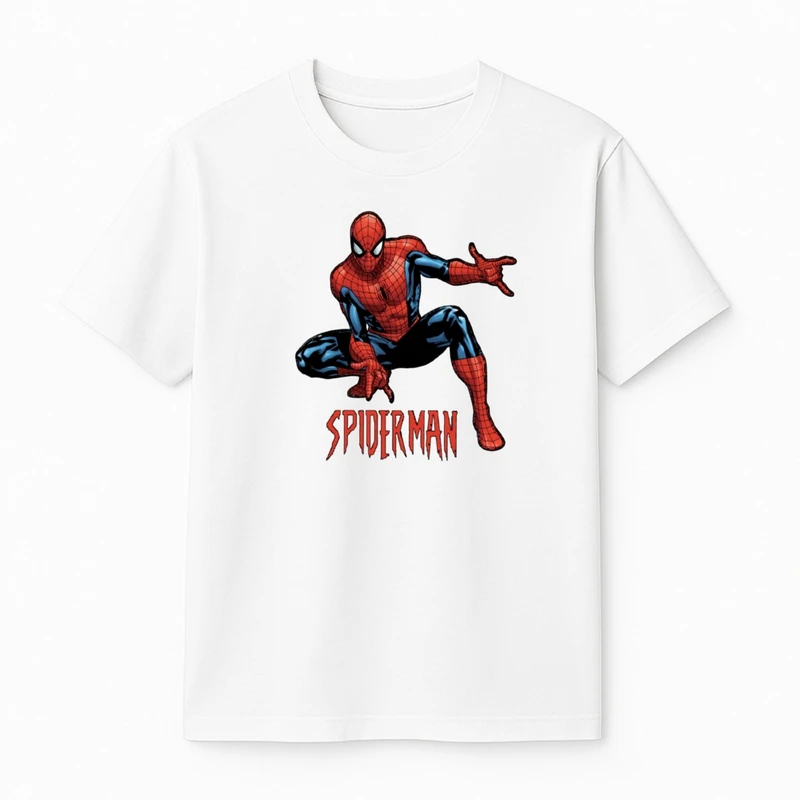 تی‌شرت آستین کوتاه پسرانه مدل مرد عنکبوتی کد v6 