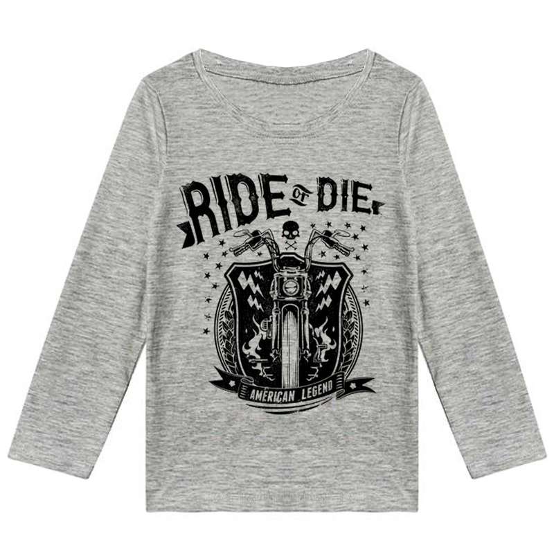 تی شرت آستین بلند پسرانه مدل F168 RIDE