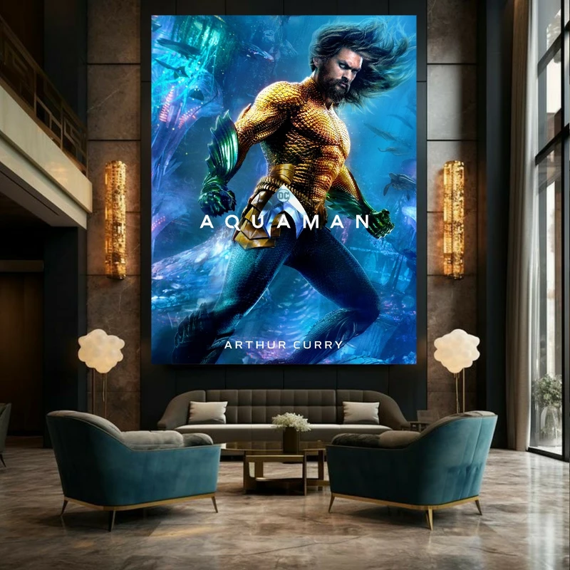 پوستر طرح مخمل دی سی مدل آکوامن کد BK23413