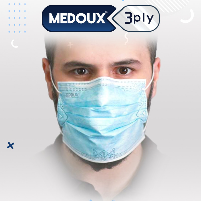 ماسک تنفسی مداکس مدل سه لایه ی ویژه مجموعه 50 عددی ماسک تنفسی مداکس مدل سه لایه ی ویژه مجموعه 50 عددی