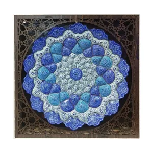 بشقاب میناکاری مدل اسلیمی کد 101