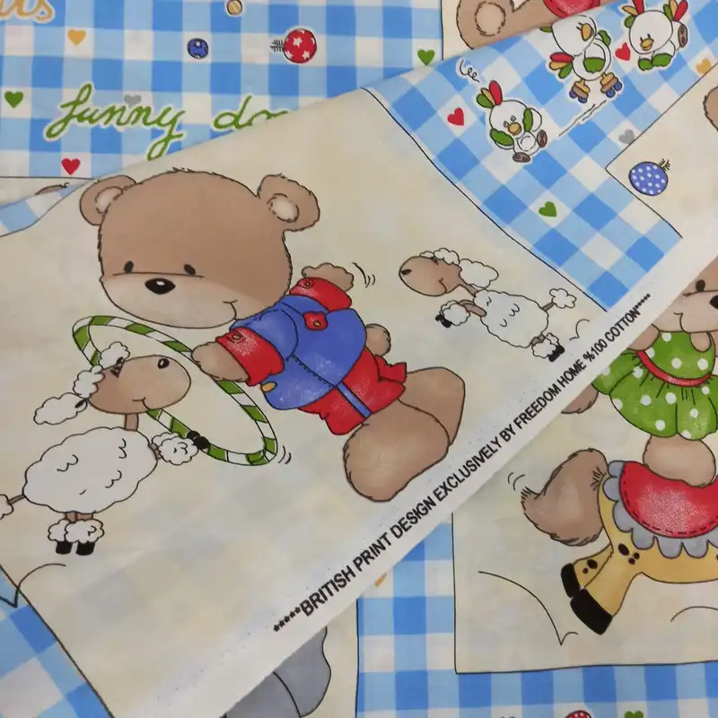 پارچه ملحفه طرح کودک مدل سیرک