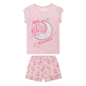ست تی شرت و شلوارک دخترانه پپا پیگ مدل dreams