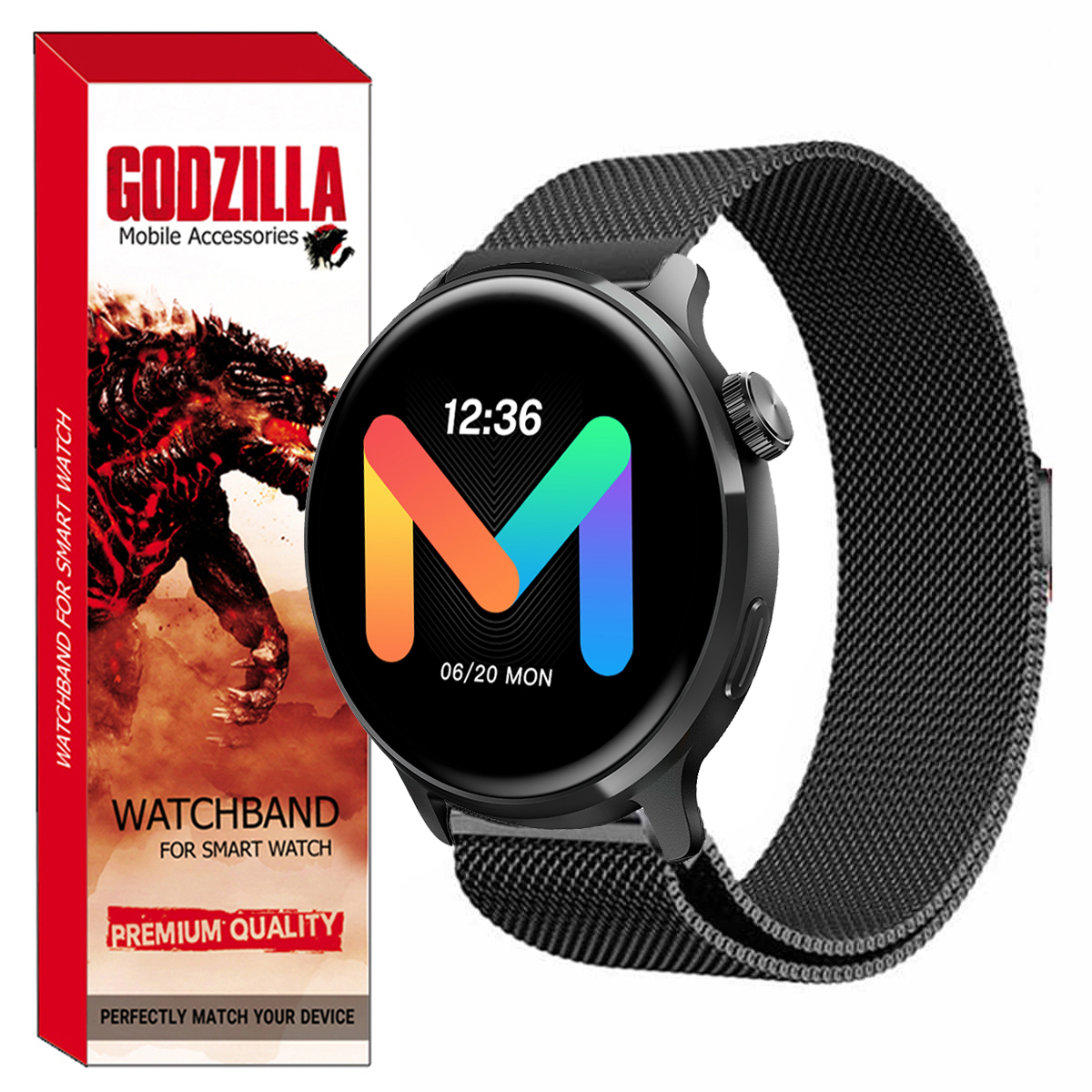 بند گودزیلا مدل Milanese مناسب برای ساعت هوشمند میبرو Watch Lite2