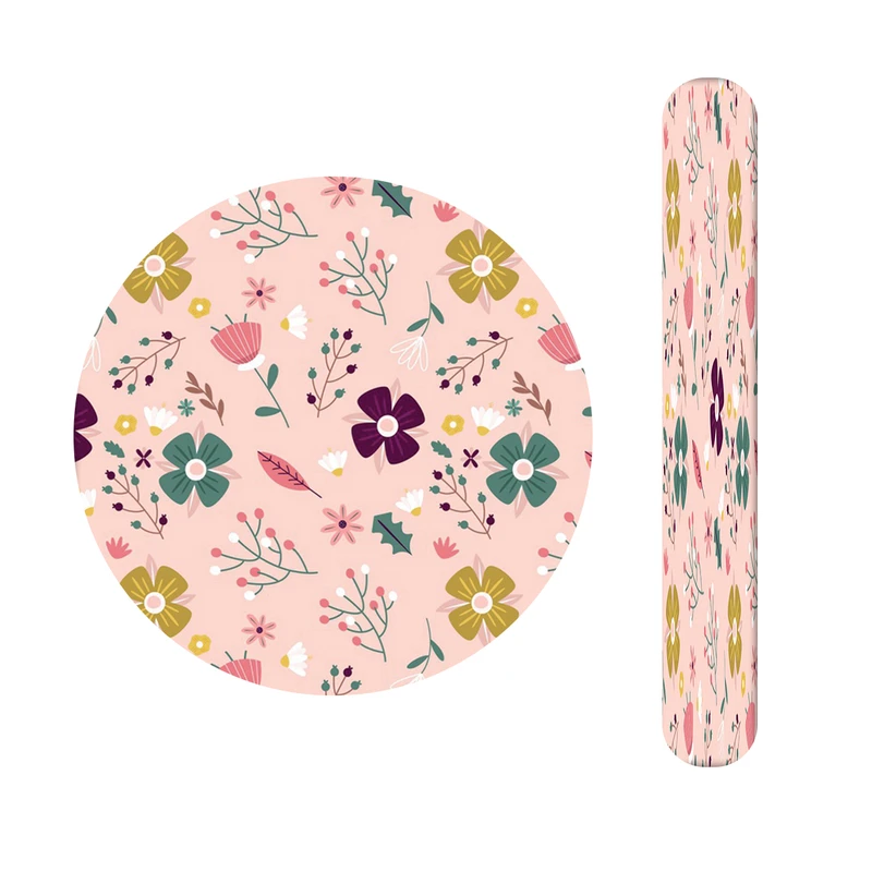 آینه آرایشی جیبی مدل گل کد 457 به همراه سوهان ناخن 