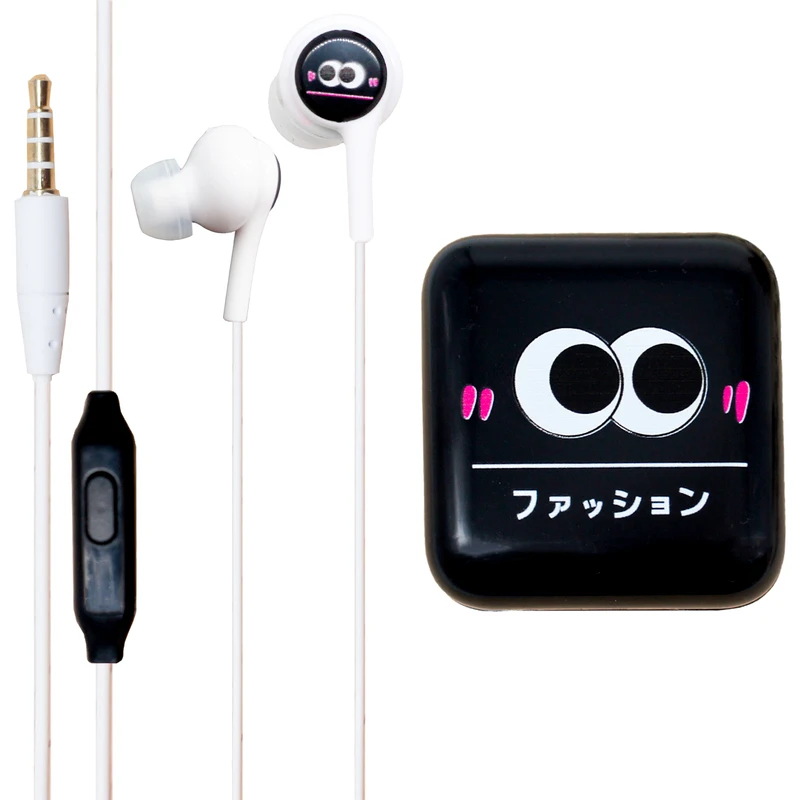 هندزفری طرح فانتزی چشم مدل Lovely Big Eyes-CS-512 به همراه کیف هندزفری