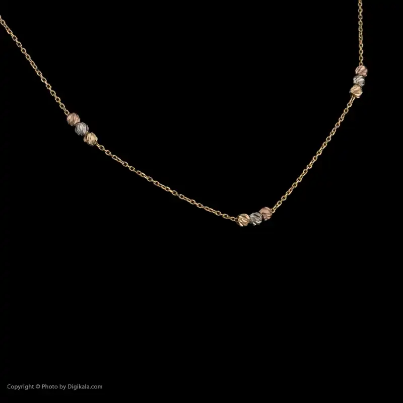 گردنبند طلا 18 عیار زنانه مایا ماهک مدل MM1721 طرح گوی تراش