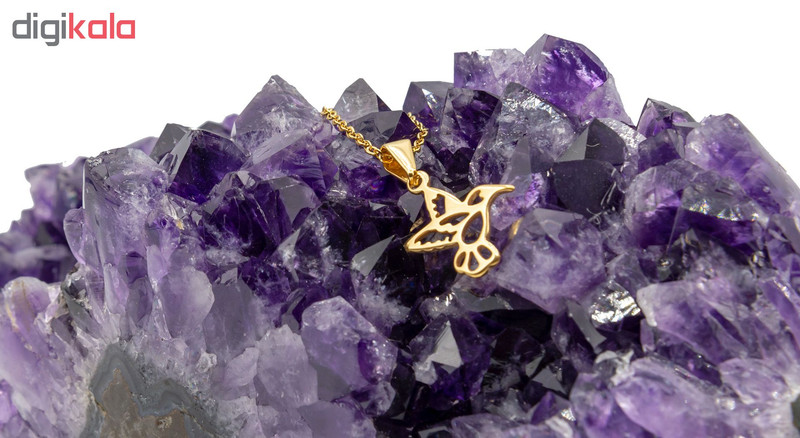 آویز ساعت زنانه بهارگالری طرح پرنده کد 212040