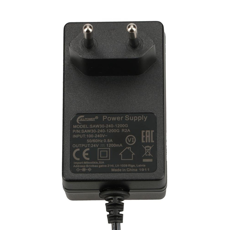 آداپتور 24 ولت 0.8 آمپر مدل SAW