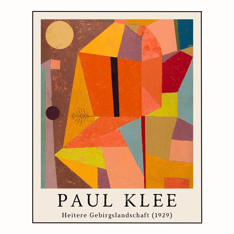 پوستر مدل وینتیج پل کلی - منظره کوهستان شاد 