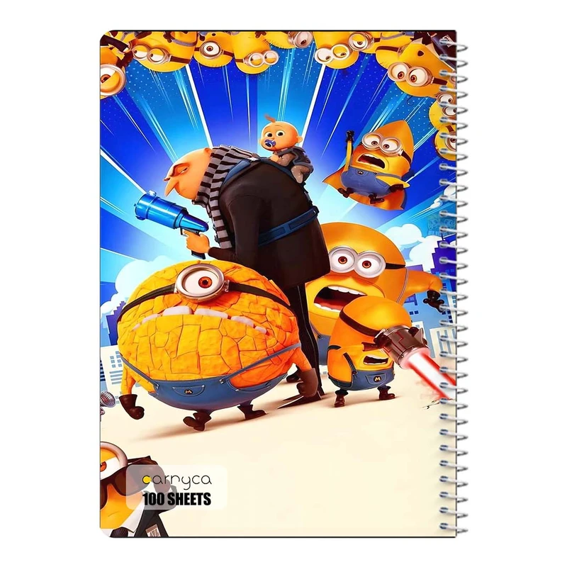 دفتر مشق 100 برگ سیمی کارنیکا طرح من نفرت انگیز Despicable Me کد 21347