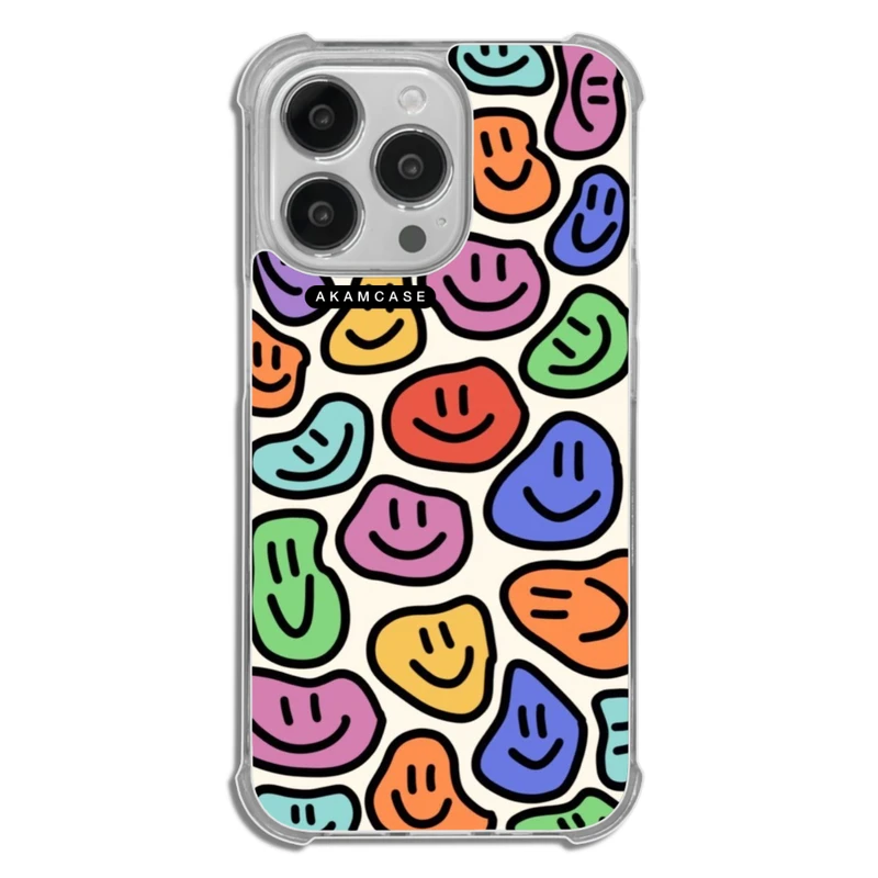 کاور آکام مدل AMCWTA13PRO-HAPPY FACE2 مناسب برای گوشی موبایل اپل iPhone 13 Pro
