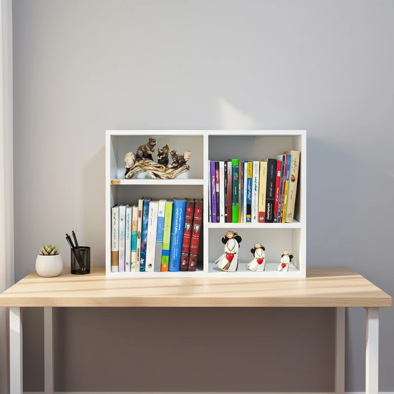 کتابخانه رومیزی چهار طبقه چوبیکو مدل bookshelf432