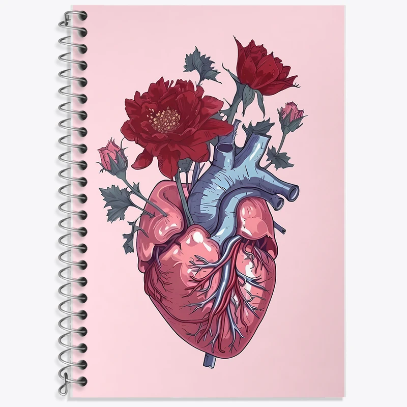 دفتر لغت 50 برگ خندالو طرح قلب کد F6787