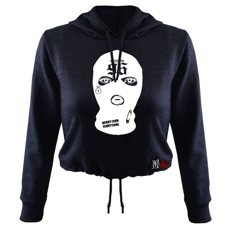 هودی زنانه مدل نقاب کد T12 رنگ سرمه ای