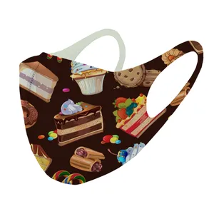 ماسک تزیینی طرح کیک و شیرینی مدل ma186