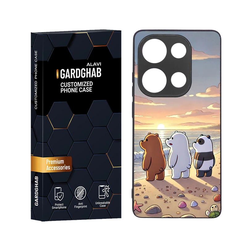 کاور گارد قاب علوی مدل دور ژله ای مناسب برای گوشی موبایل شیائومی Redmi Note 13 Pro 4G