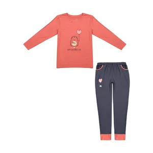 ست تی شرت آستین بلند و شلوار دخترانه ناربن مدل 1521451-26