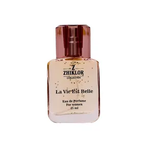 عطر جیبی زنانه ژیکلور مدل LA VIE EST BELLE حجم 25 میلی لیتر