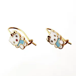 گوشواره طلا 18 عیار گالری آمانژ مدل D345