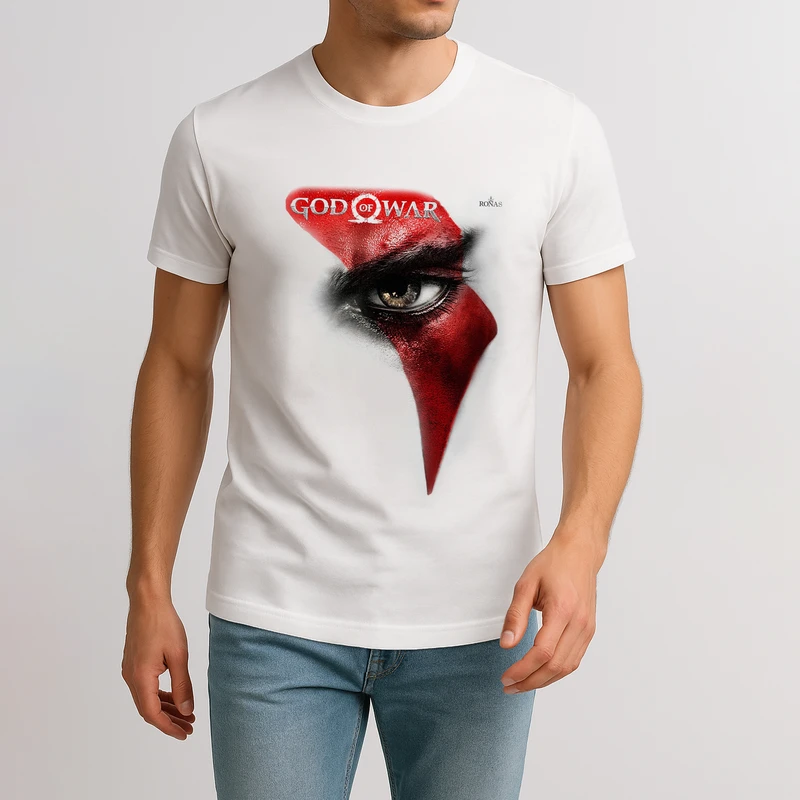 تیشرت مردانه روناس طرح گاد آف وار