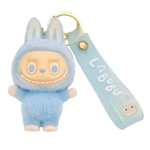 جاکلیدی دخترانه مدل لبوبو مخملی چراغدار کد  28