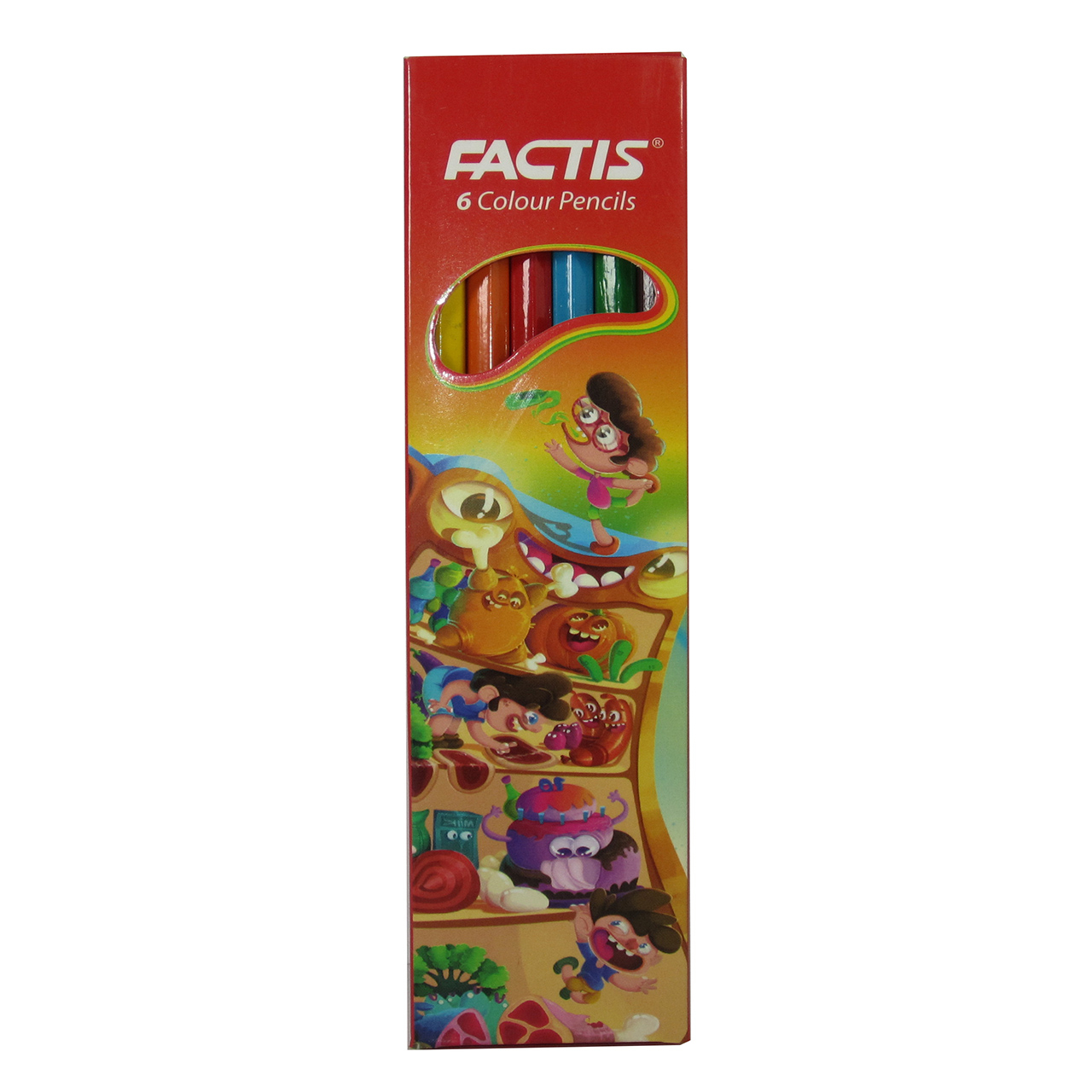 مداد رنگی 6 رنگ فکتیس مدل SMOOTH مداد رنگی 6 رنگ فکتیس مدل SMOOTH
