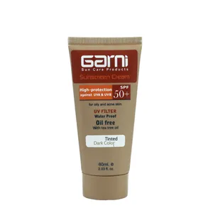 کرم ضدآفتاب گارنی مدل فاقد چربی رنگی با spf50 حجم 60 میلی لیتر