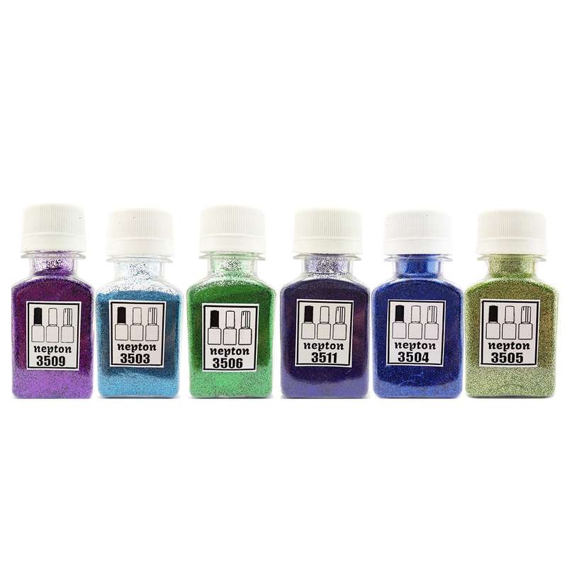 بسته 6 عددی اکلیل ناخن نپتون مدل سرد