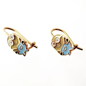گوشواره طلا 18 عیار گالری آمانژ مدل DTT357