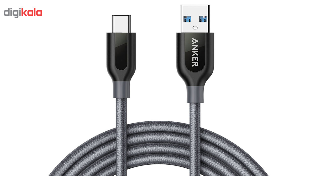 کابل تبدیل USB 3.0 به USB-C انکر مدل A8169091 PowerLine طول 1.8 متر