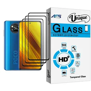 AFS Unique Glass MIX003 Screen Protector For Xiaomi Poco X3 NFC Pack Of 3