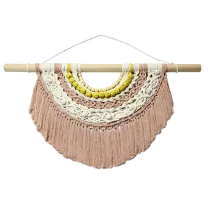 آویز بافتنی مدل مکرومه  MacHang435