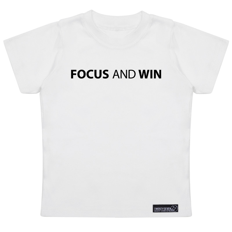 تی شرت آستین کوتاه دخترانه 27 مدل Focus And Win کد MH968