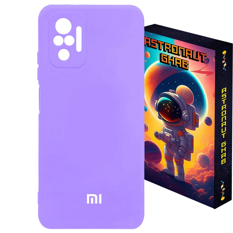 کاور استرونات قاب مدل سیلیکونی پاکنی اورج مناسب برای گوشی موبایل شیائومی Redmi Note 10 Pro Max / Note 10 Pro