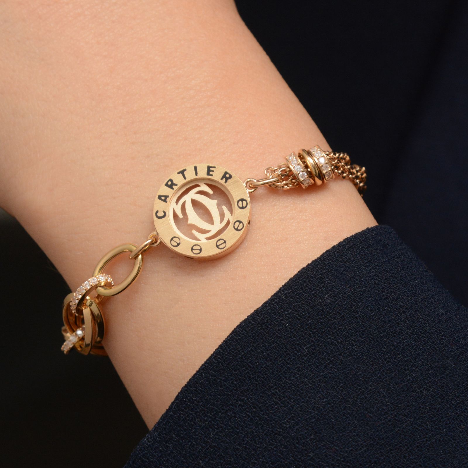 دستبند طلا 18 عیار زنانه طلای مستجابی کد 67157 -  - 3