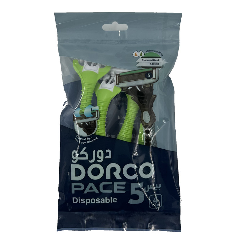 خود تراش دورکو مدل  Pace 5 Disposable بسته 4 عددی