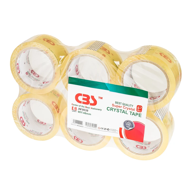 چسب 5 سانت شیشه ای CBS مدل JM9038 پک 6 عددی