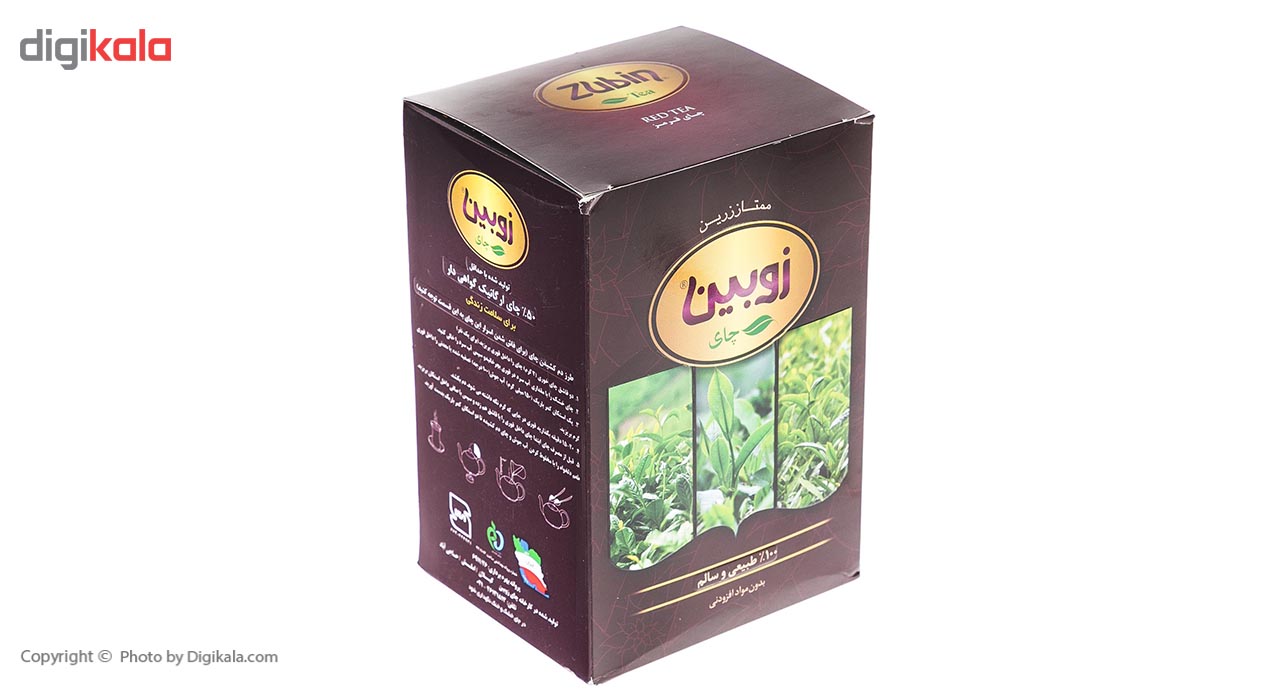 چای ممتاز زرین ارگانیک زوبین مقدار 450 گرم