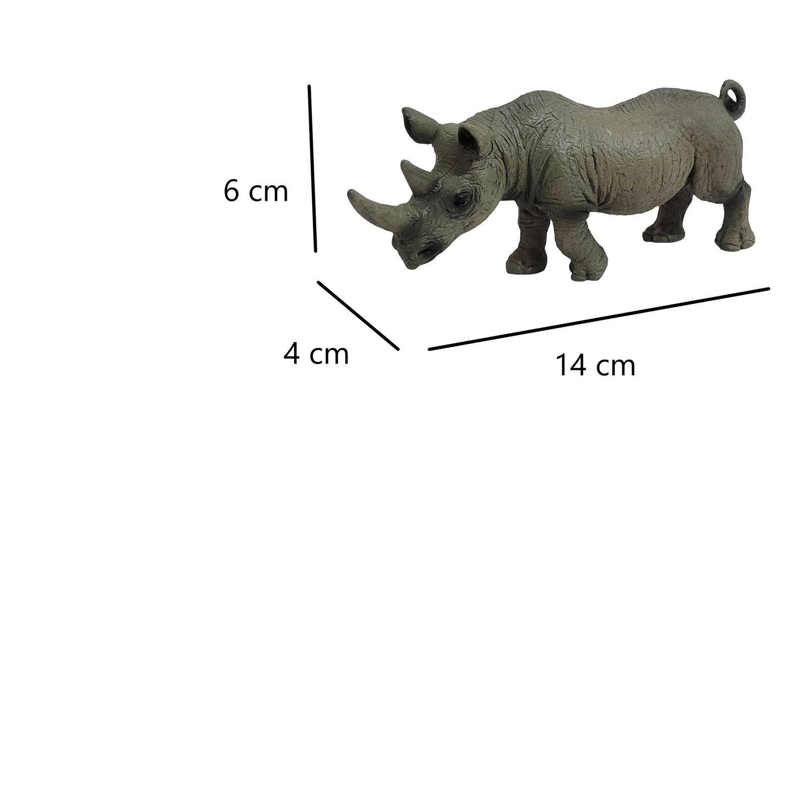فیگور طرح حیوانات مدل کرگدن کد 1192 -  - 2