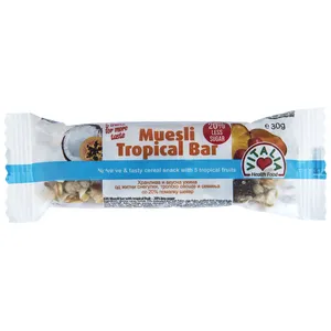 اسنک میوه ای موسلی ویتالیا مدل Tropical مقدار 30 گرم