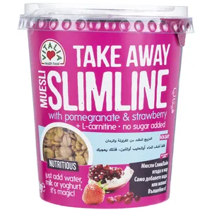موسلی انار و توت فرنگی ویتالیا مدل Take Away Slimlineمقدار 90 گرم