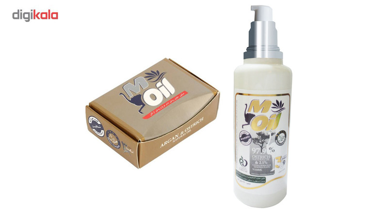 لوسیون بدن و صابون ام ایل مدل Argan And Ostrich Oil لوسیون بدن و صابون ام ایل مدل Argan And Ostrich Oil