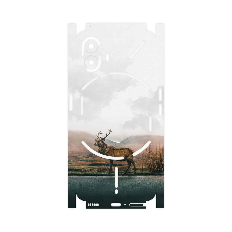 برچسب پوششی ماهوت مدل Horned_Deer-FullSkin مناسب برای گوشی موبایل ناتینگ Phone 2