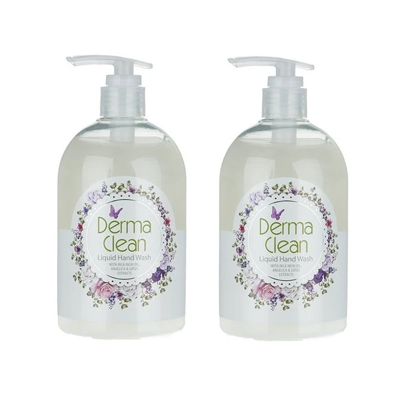 مایع دستشویی درماکلین مدل Lotus حجم 500 میلی لیتر مجموعه 2 عددی