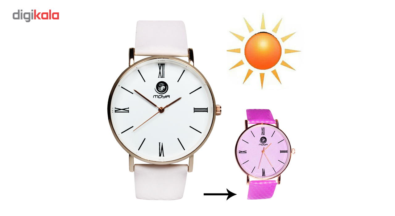 ساعت با رنگ متغیر در نور آفتاب مدل 002 زنانه