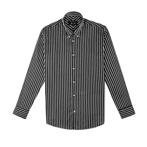 پیراهن آستین بلند مردانه کروم مدل راه راه 2220104